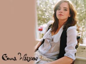 Emma Watson in Tranparent Top wallpaper thumb