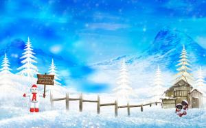 Happy Winter & Christmas Holidays HD wallpaper thumb