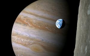 Jupiter Earth Planet HD wallpaper thumb