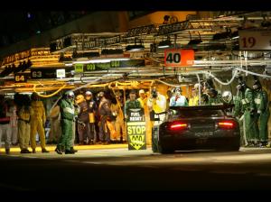 Aston Martin Race Car Pit Night HD wallpaper thumb