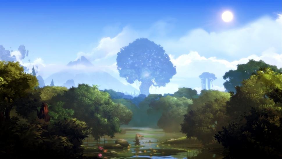 Ori and the Blind Forest, Forest, Trees, Spirits, Landscape, Nature wallpaper,ori and the blind forest wallpaper,forest wallpaper,trees wallpaper,spirits wallpaper,landscape wallpaper,nature wallpaper,1918x1080 wallpaper,1918x1080 wallpaper