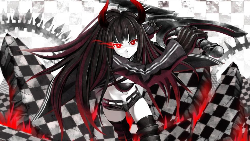 Black Gold Saw, Anime Girls, Red Eyes wallpaper,black gold saw HD wallpaper,anime girls HD wallpaper,red eyes HD wallpaper,1920x1080 wallpaper