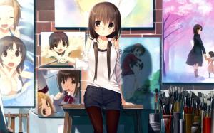 Anime Girls, Original Characters, Painting, Brush wallpaper thumb
