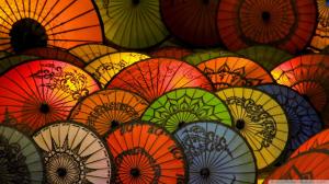 Japanese Umbrella, Paper Umbrellas, Colorful wallpaper thumb