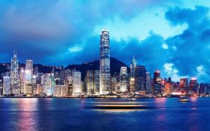 Hong Kong, China, skyline wallpaper thumb