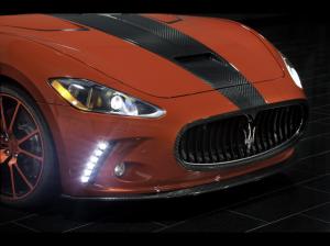 Maserati Granturismo Carbon Fiber Lights HD wallpaper thumb