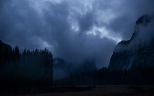 Clouds Fog Mist Trees Yosemite HD wallpaper thumb