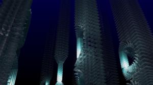 Abstract, CGI, Blue, Skyscraper wallpaper thumb