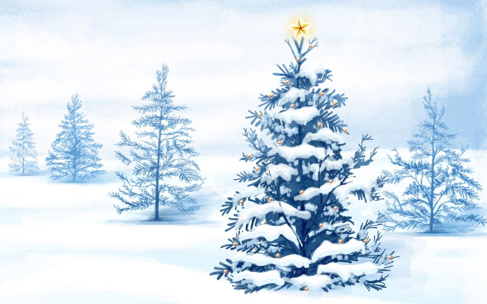 Christmas Snow Trees HD wallpaper,trees HD wallpaper,snow HD wallpaper,christmas HD wallpaper,1920x1200 wallpaper