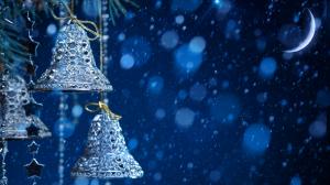 Silver Christmas Bells wallpaper thumb