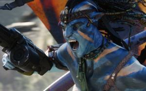 Jake Sully in War Avatar Movie wallpaper thumb