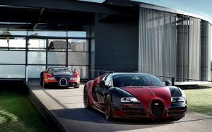 Two Bugatti Veyron Grand Sport Vitesse supercars wallpaper thumb