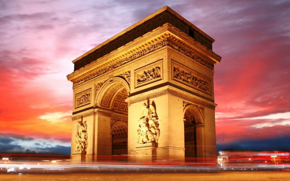 The Arc de Triomphe wallpaper,paris HD wallpaper,2880x1800 wallpaper