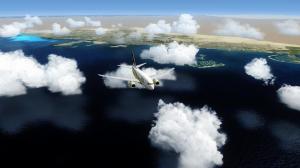 Plane Fly Through the Clouds wallpaper thumb