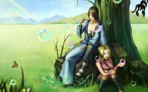 Art pictures, Naruto, girl with boy wallpaper thumb
