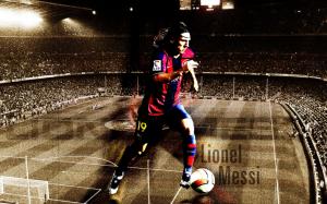Lionel Messi Barcelona Fan Art wallpaper thumb