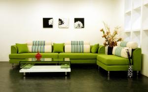Modern Green Sofa wallpaper thumb