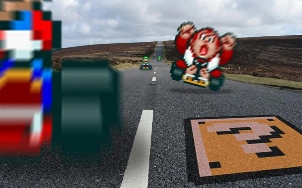 Mario Mario Kart 16-Bit HD wallpaper,video games wallpaper,mario wallpaper,bit wallpaper,16 wallpaper,kart wallpaper,1280x800 wallpaper