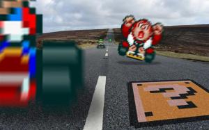 Mario Mario Kart 16-Bit HD wallpaper thumb