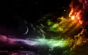 Colorful Clouds Planet HD wallpaper thumb