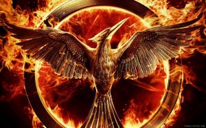 The Hunger Games Mockingjay Part 1 Logo wallpaper thumb