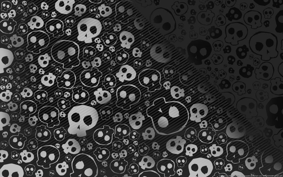 Dark Black Skulls HD wallpaper,digital/artwork HD wallpaper,black HD wallpaper,dark HD wallpaper,skulls HD wallpaper,1920x1200 wallpaper