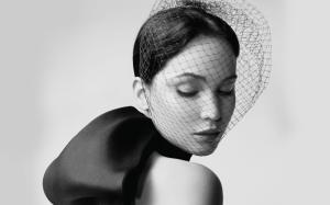 Jennifer Lawrence,black and white, actresses wallpaper thumb