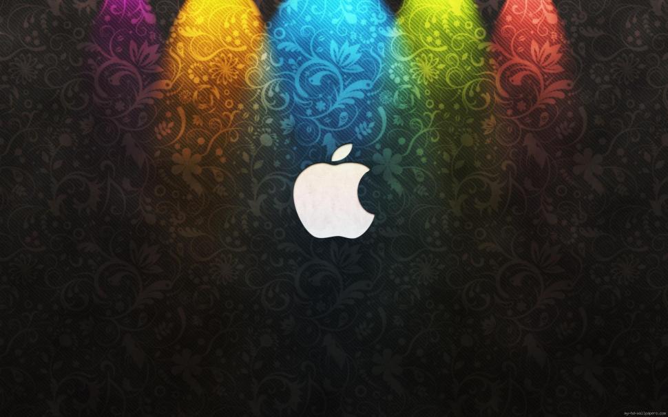 Apple Logo on a multicolor background wallpaper,apple HD wallpaper,logo HD wallpaper,brand HD wallpaper,1920x1200 wallpaper