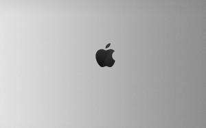 Black Apple logo wallpaper thumb