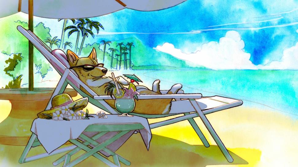 dog-beach-cowboy-bebop-vacation-enjoy-10