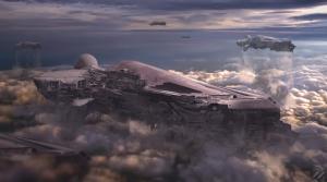 Science Fiction, Aircraft, Clouds, Sky wallpaper thumb