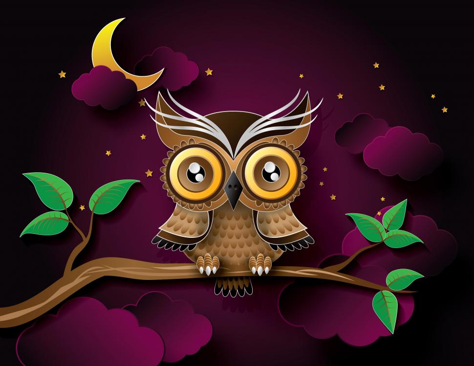 Owl, bird, art, branch wallpaper,bird HD wallpaper,branch HD wallpaper,5100x3937 wallpaper