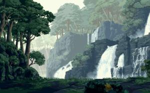 Pixel Art, Landscape, Trees wallpaper thumb
