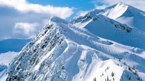 Mountain Peaks Covered with Snow wallpaper thumb