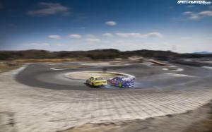 Drift Burnout Smoke Race Track Race Track HD wallpaper thumb