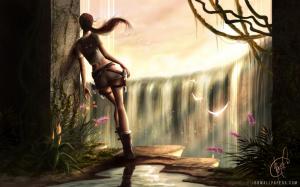 Lara Croft Artwork wallpaper thumb