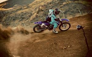 Motocross, pilot, dust, extreme sports wallpaper thumb