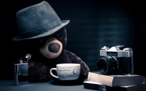 Coffee Cup,  Camera And Books wallpaper thumb
