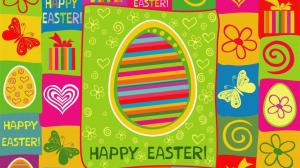 Colorful Happy Easter! HD wallpaper thumb