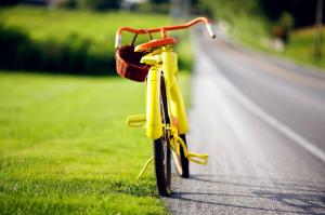 Bicycle, Grass, Path, Basket, Road wallpaper thumb