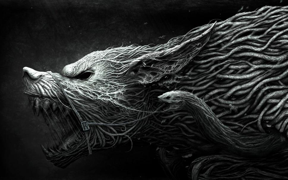 Wolf wallpaper | 3d and abstract