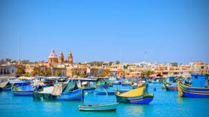 Malta, sea, boats, houses, blue sky, travel place wallpaper thumb
