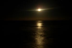 Moon At Night On The Beach wallpaper thumb