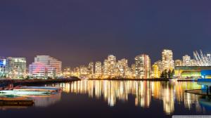 Beautiful Vancouver Reflections At Night wallpaper thumb