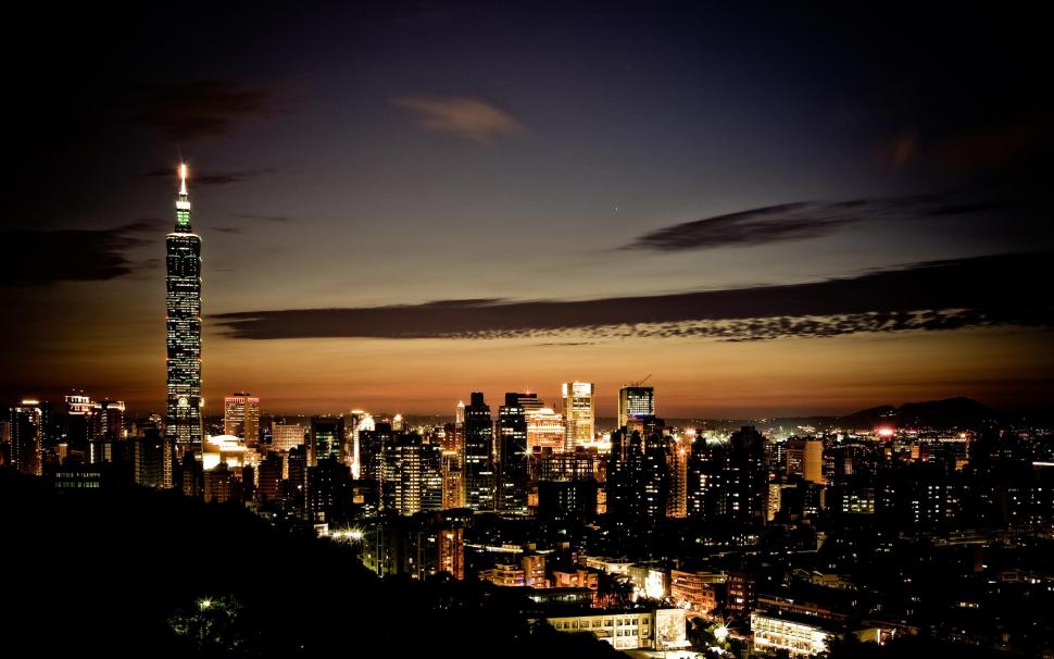 Taipei Skyline wallpaper,skyline HD wallpaper,taipei HD wallpaper,travel & world HD wallpaper,2560x1600 wallpaper