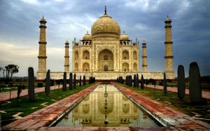 Taj Mahal Building India HD wallpaper thumb