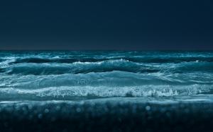 Ocean Waves at Night wallpaper thumb