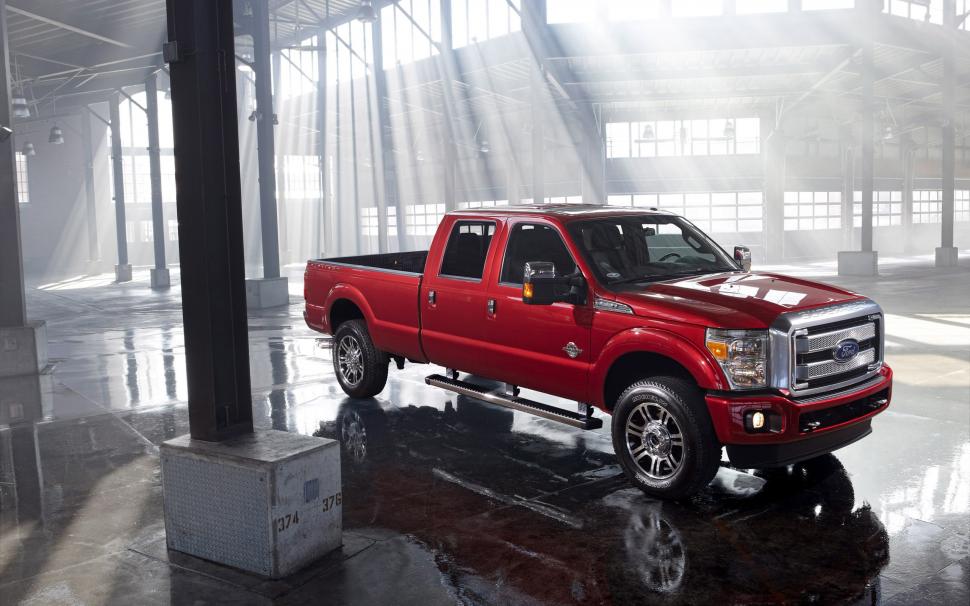 2013 Ford Super Duty Platinum Red wallpaper,Ford Super Duty HD wallpaper,2560x1600 wallpaper