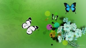 cool flying butterfly flowers hd wallpaper wallpaper thumb
