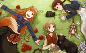 Spice And Wolf characters wallpaper thumb